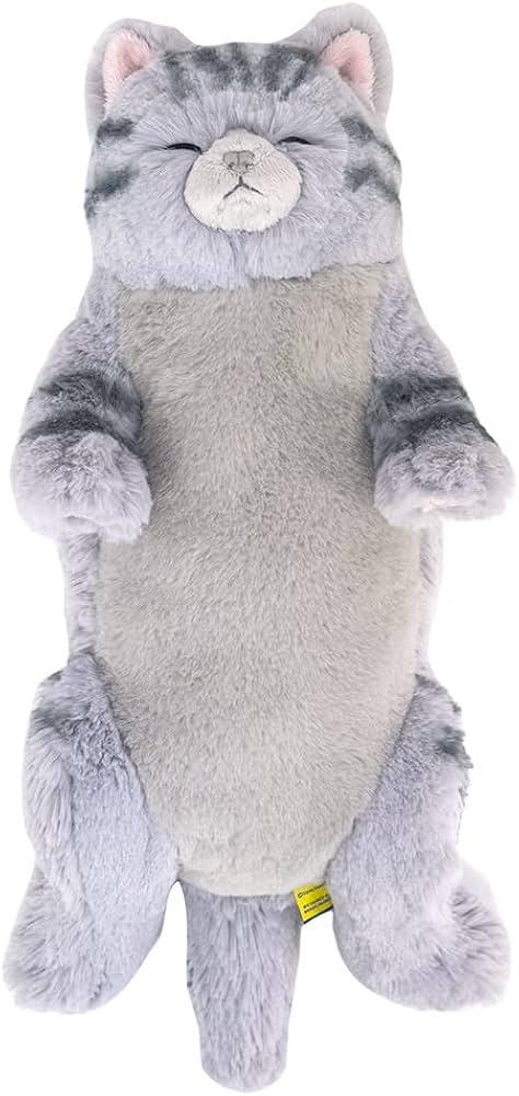 ひざねこ　お座り　サバシロ　グレー Amazon.co.jp: サンレモン ひざねこ すやすや サバシロ 21×14